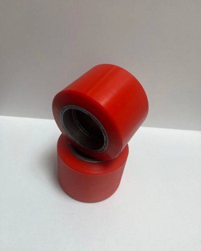 Q80xQ60x60MM PU KIRMIZI TEKERLEK KAPLAMA